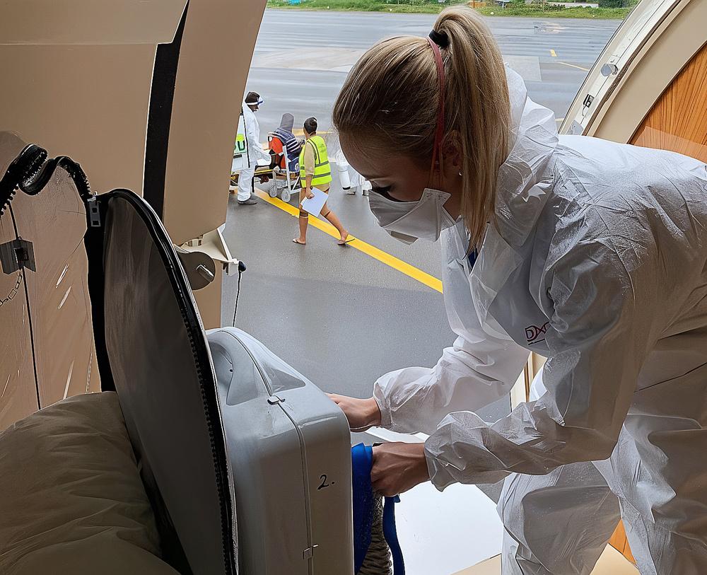 Jetflite air ambulance flight is staffed by a highly trained medical crew
